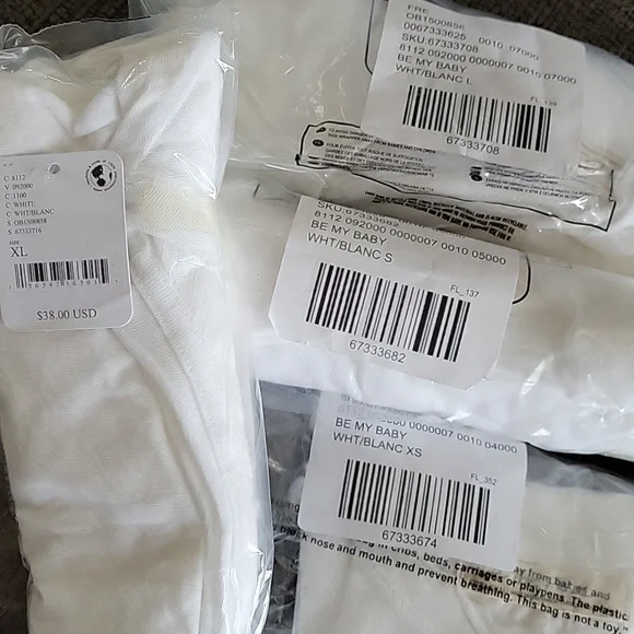 Bundle of 2- Free People Be my Baby Tee Shirt - white - Picture 10 of 10